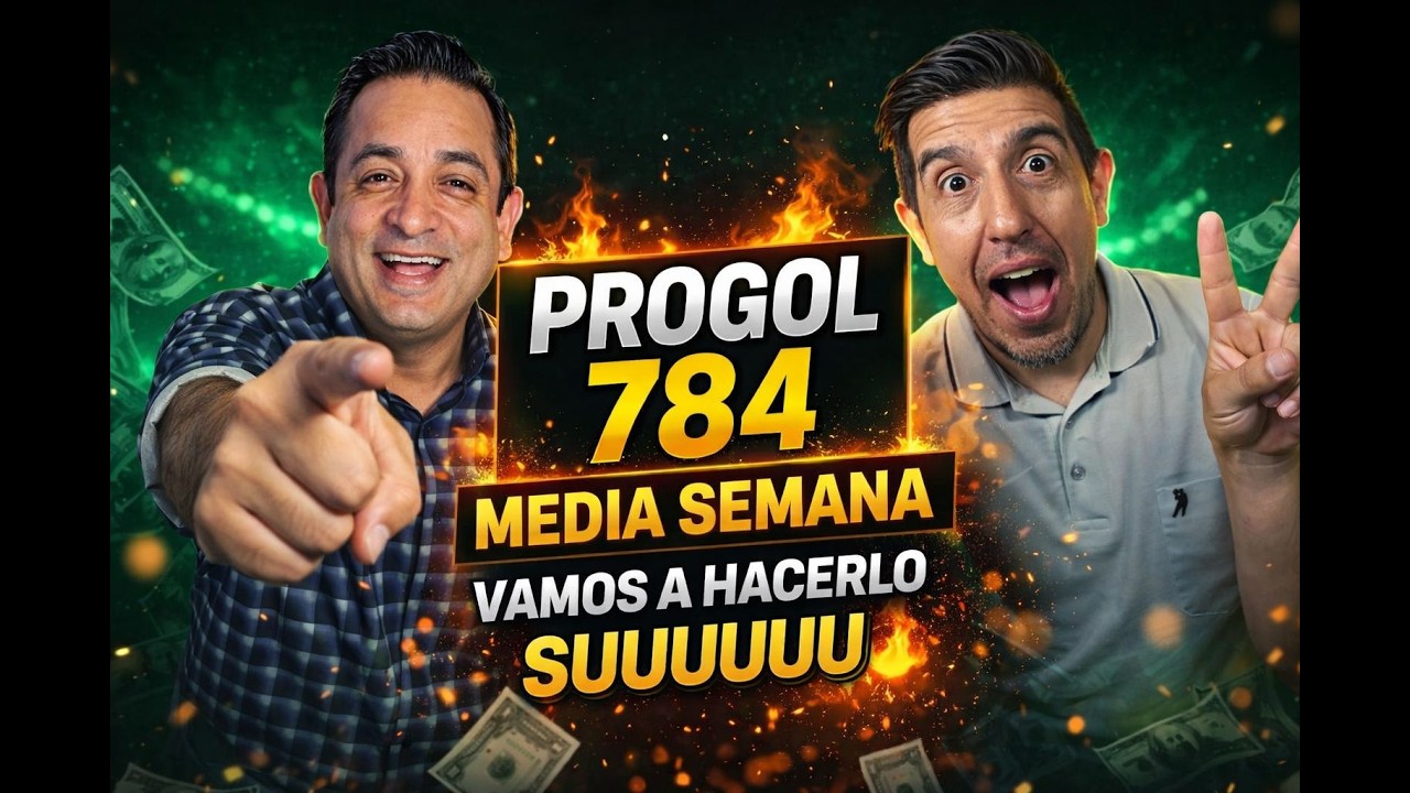 Progol 784 Media Semana 🔥 Esta Puede Ser La Buena | Vamos a Hacerlo SUUUU