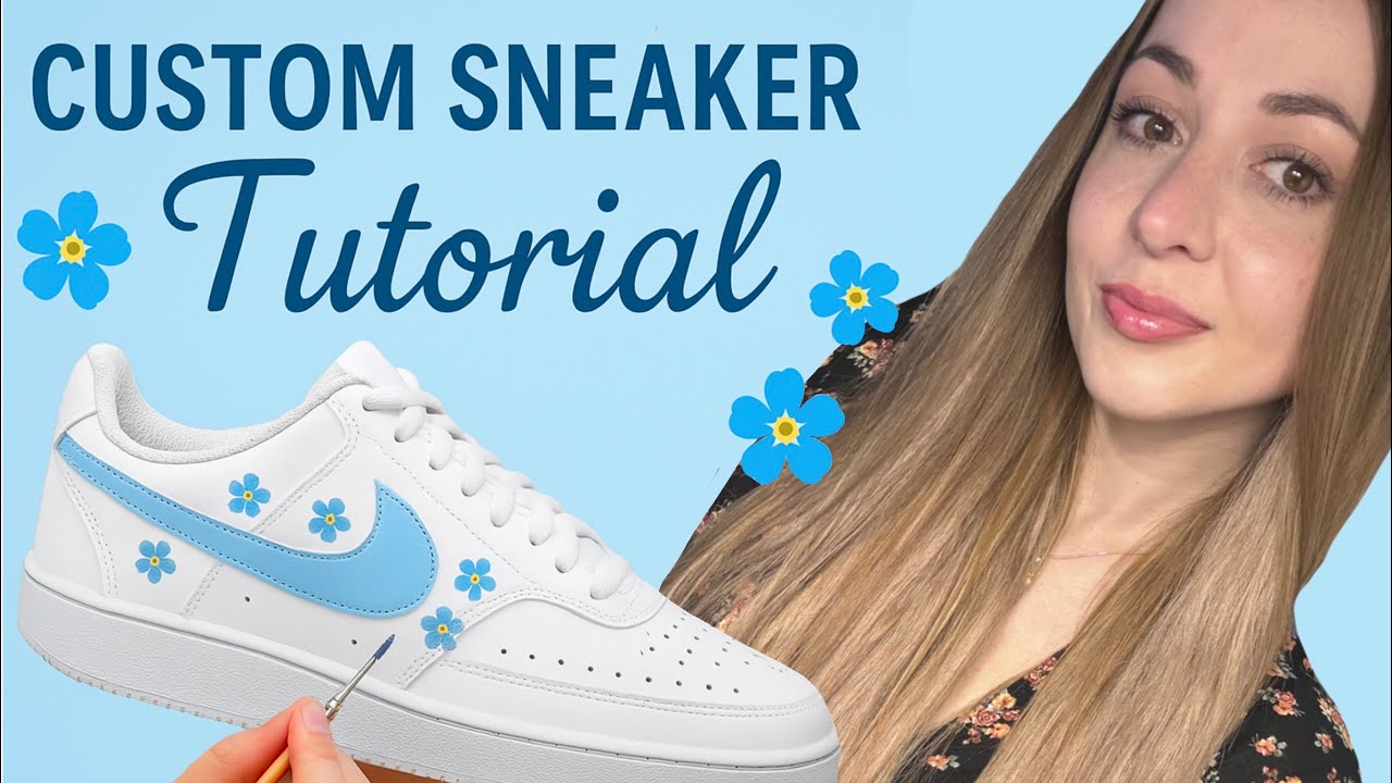 Custom Sneaker bemalen &ndash; Step by Step f&uuml;r Anf&auml;nger | DIY Tutorial mit Blumen-Design