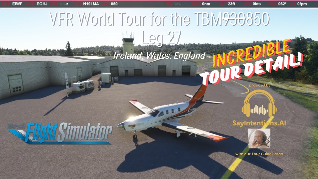 A SHORT TOUR OVER SOUTH UK EIWF-EGHJ | MSFS VFR WORLD TOUR - EP 27