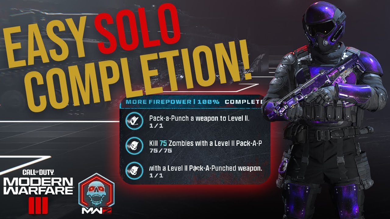 EASY Tier 3 More Firepower Mission Completion for Act 2 | Call of Duty MW3 Zombies