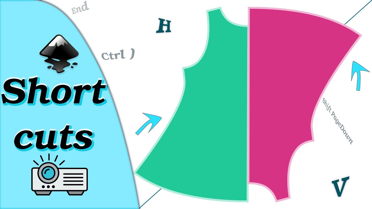 Inkscape Shortcuts for sewing patterns: work faster and sew more ;)