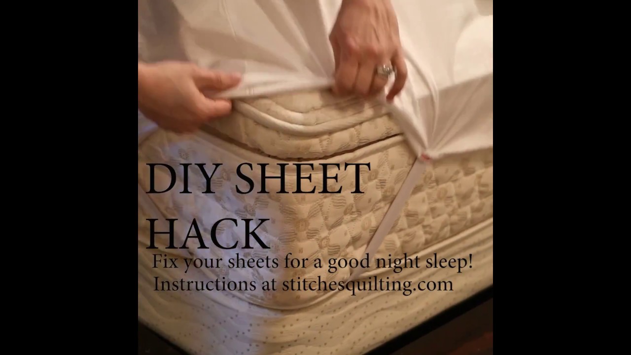 DIY Sheet Hack -  Stay Put Fitted Sheet