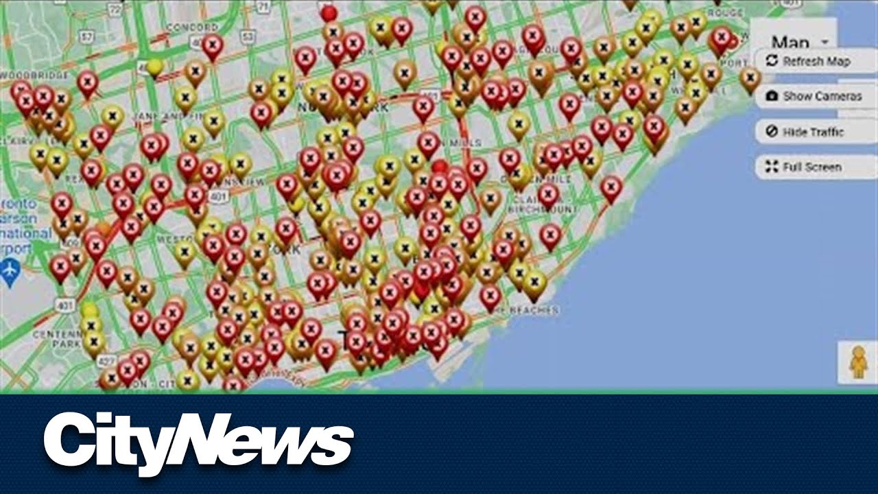 Road construction causing traffic chaos downtown Toronto