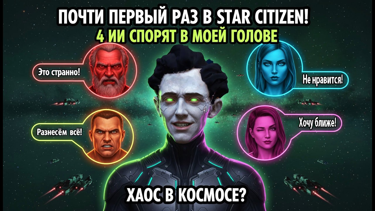 ✅ Почти первый раз в Star Citizen с 4 голосами в башке