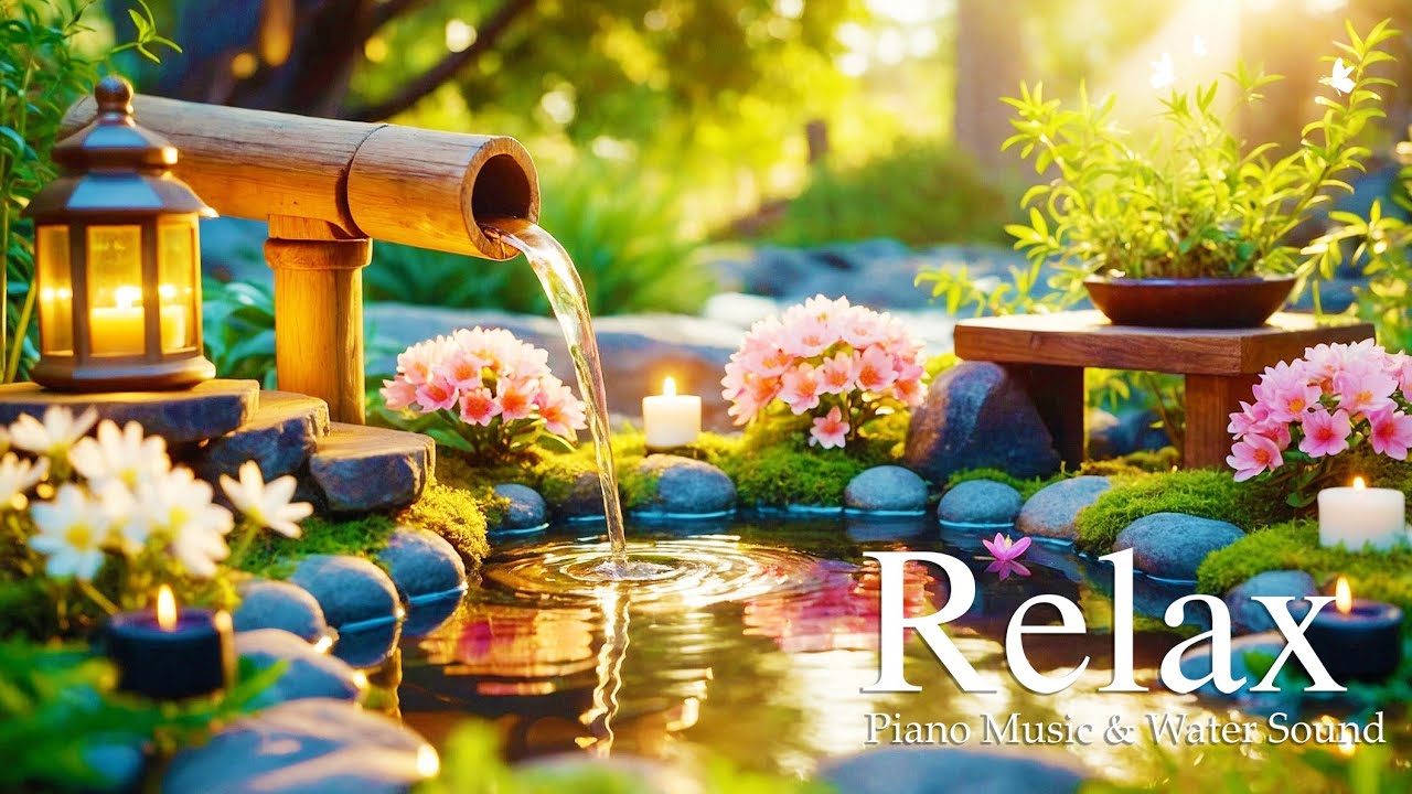 Relaxing Music & Water Sounds for Meditation - Relieve Stress, Anxiety & Depression, Insomnia #18#