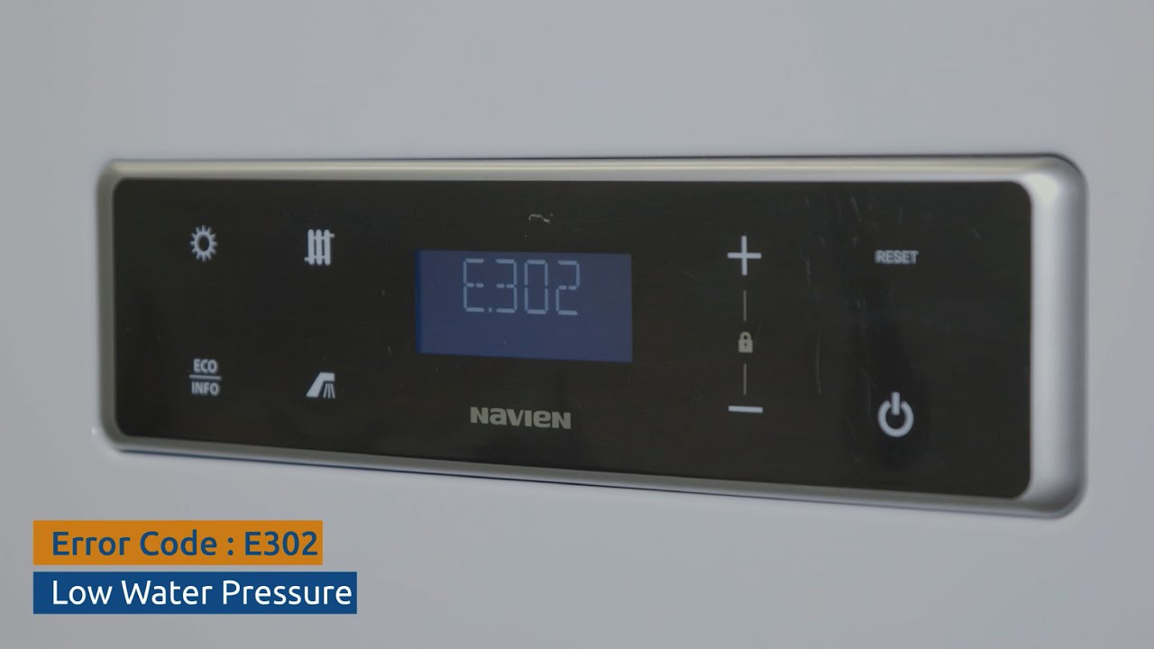 NCB Gas Boiler -  Low water pressure error (E302)