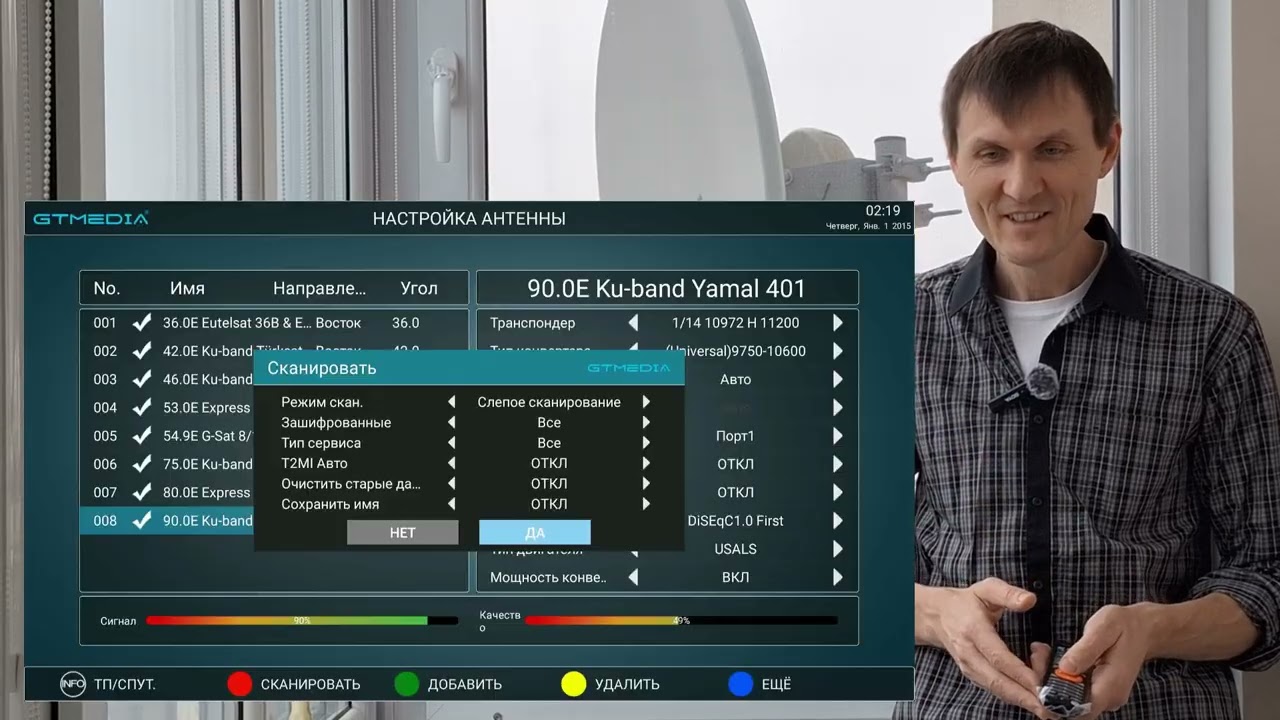 Бесплатные каналы на GTX Combo: слепой поиск на восточных спутниках