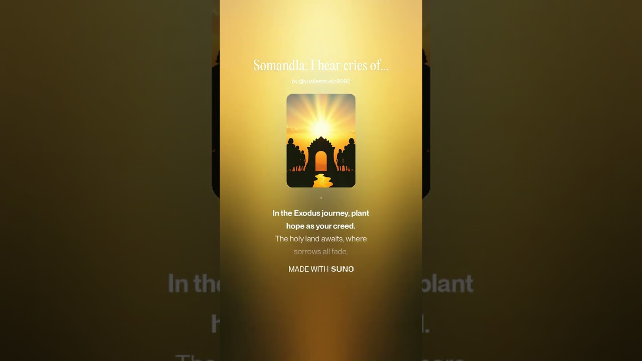 Somandla  I hear cries of Abantu, the Chosen Seed