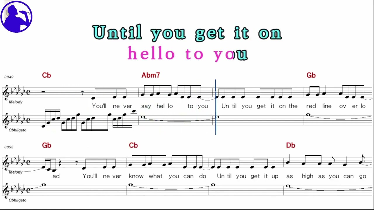 Kenny Loggins-Danger zone  karaoke sheet music,MR for players,chord,chorus,Lyrics add(Ye karaoke)