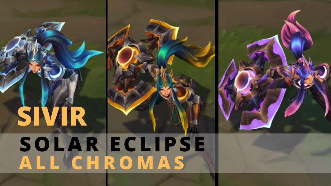 Solar Eclipse Sivir All Chromas - League Of Legends