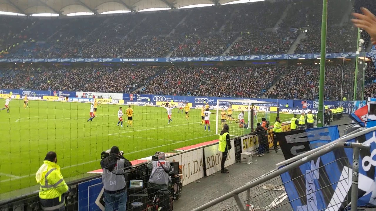 Tooooor durch Kinsombi in der Nachspielzeit. HSV gegen Dynamo Dresden! 2:1