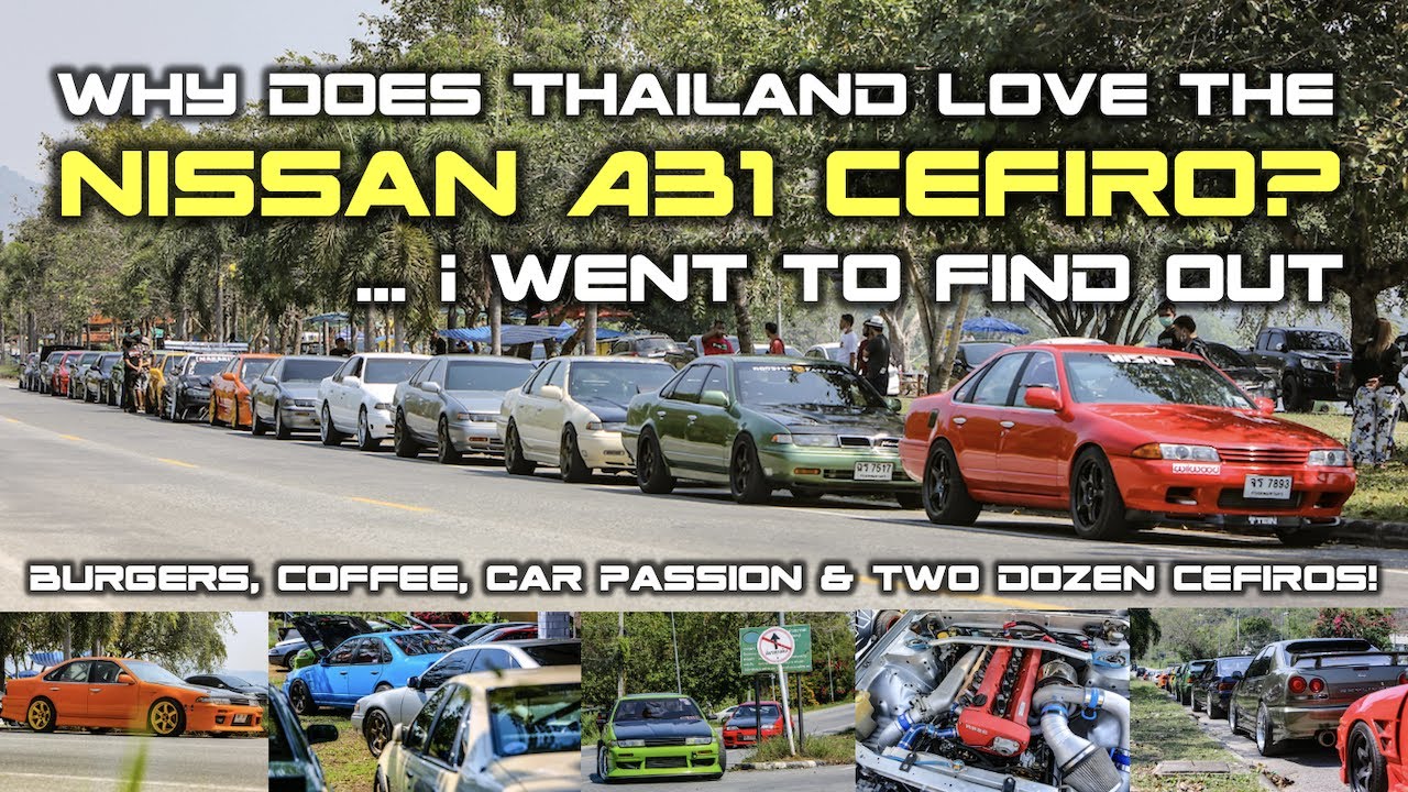Why Does Thailand Love The Nissan A31 Cefiro? I Went To Find Out … Coffee, Burgers & Cefiros! EN/TH
