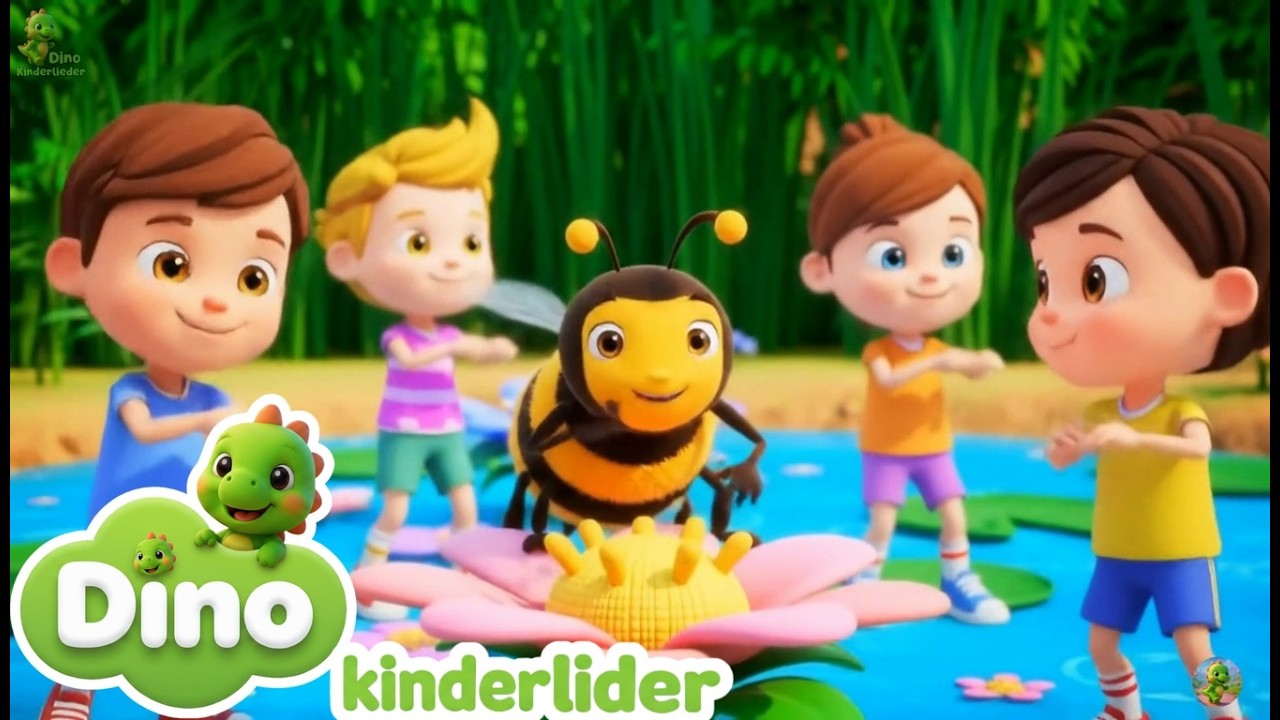 🐝🦖🚜🤖 Lustige Kinderlieder! Summ Summ Bienchen & Dino Tanz | Dino Kinderlieder