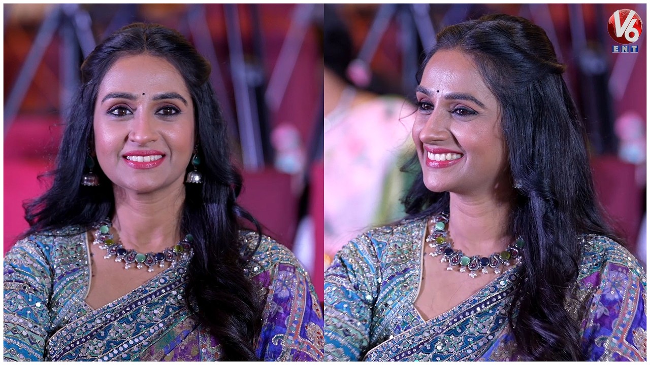 Actress Laya Latest Visuals @ Sampradayini Suppini Suddapoosani Pre Release Event | V6ENT