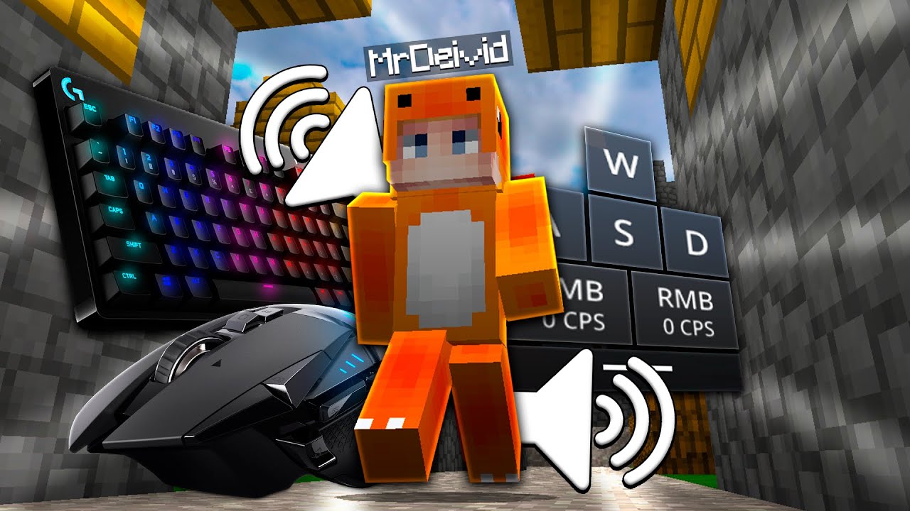 Mouse & Keyboard sounds +15 CPS! -  4K 480FPS - SKYWARS MRDEIVID