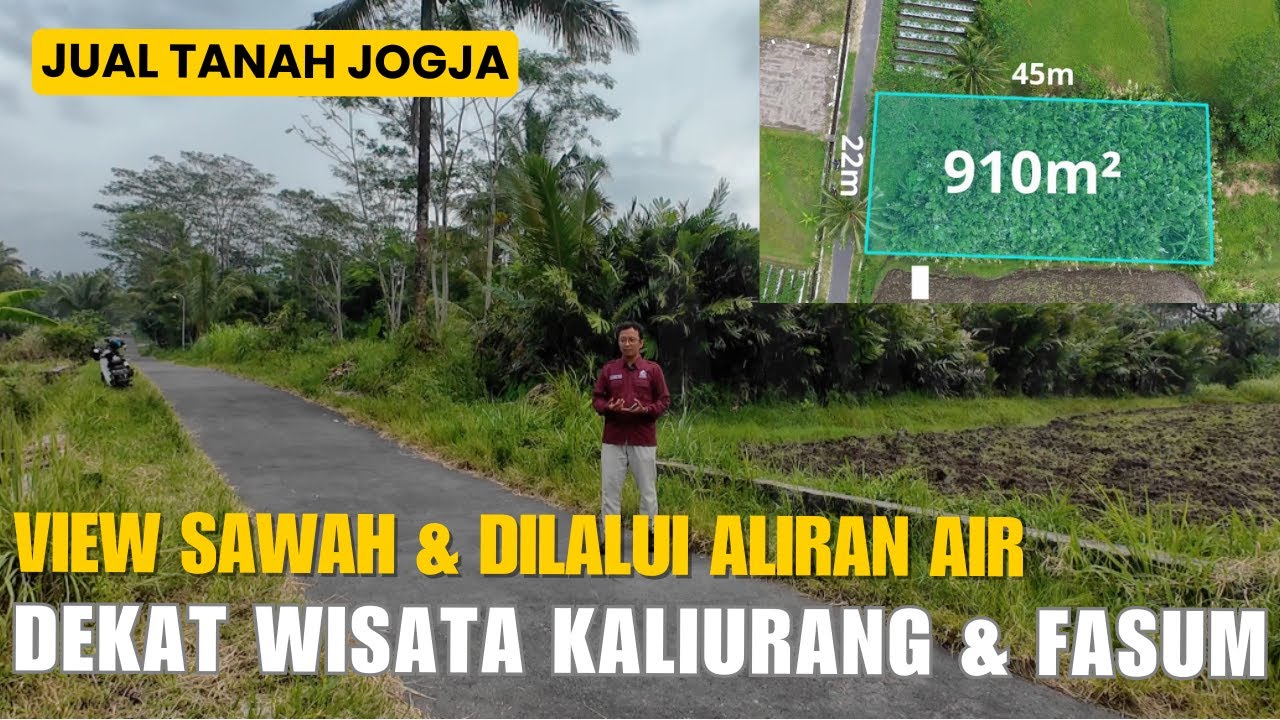 EPS 608 JUAL TANAH JOGJA DEKAT WISATA KALIURANG LAHAN DILALUI ALIRAN AIR DEKAT RUMAH SAKIT & PASAR