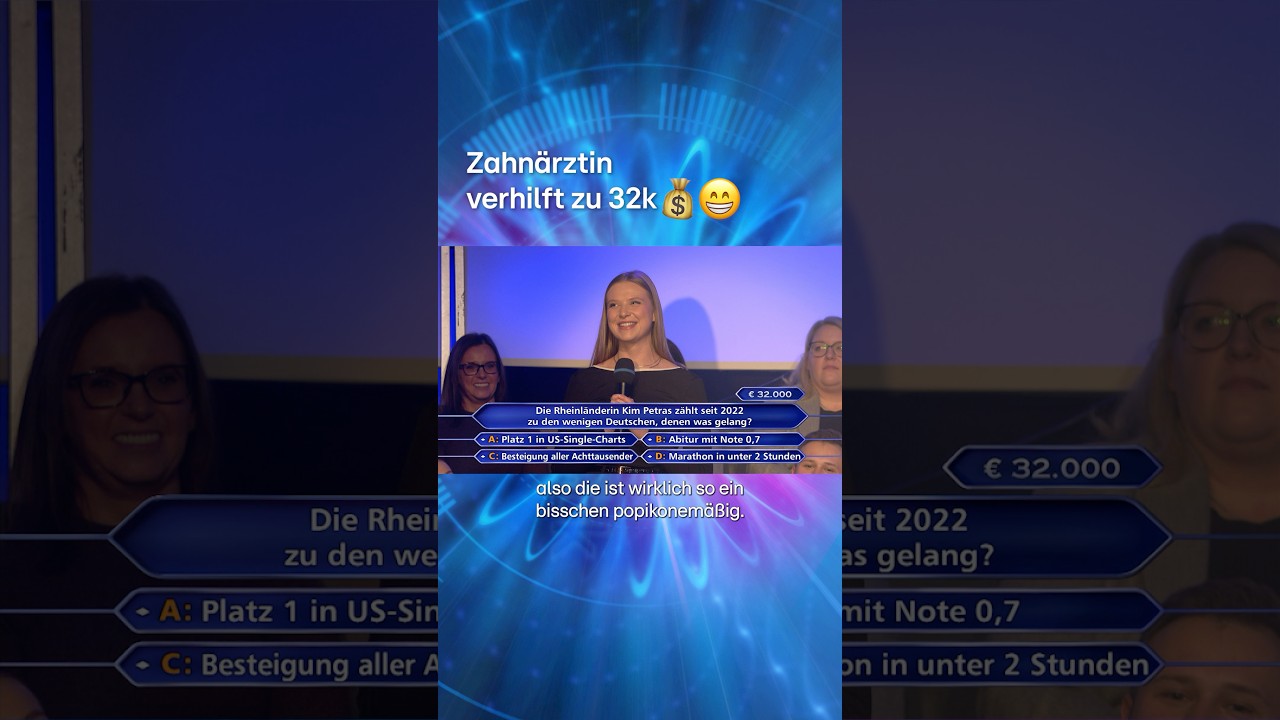 Zahn&auml;rztin mit Popkultur-Biss 🦷🎤 😄H&auml;ttet ihr auch auf Kim Petras gesetzt? #WerWirdMillion&auml;r #rtl