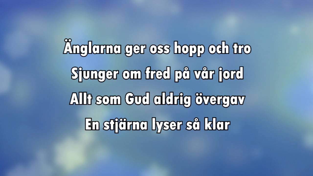 En stjärna lyser så klar (karaoke - lyrics)