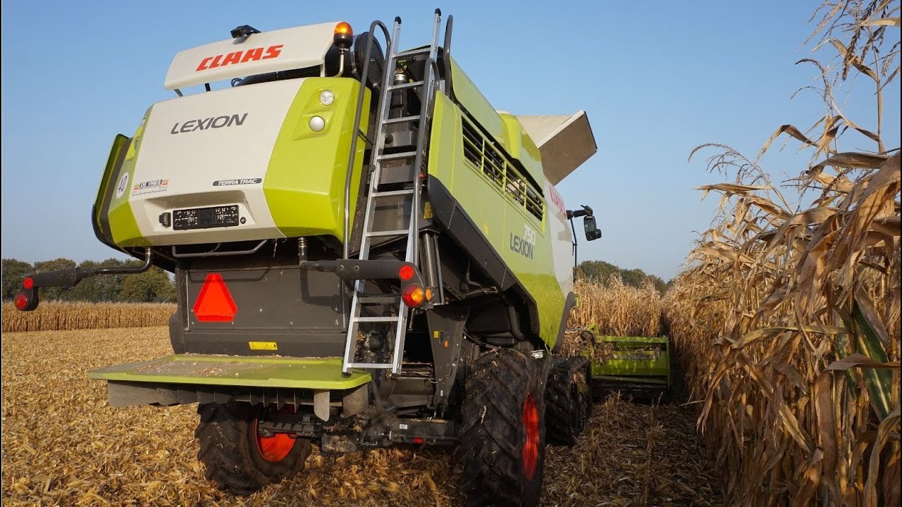 Korrelmais dorsen met de nieuwe CLAAS LEXION 750 Terra Trac
