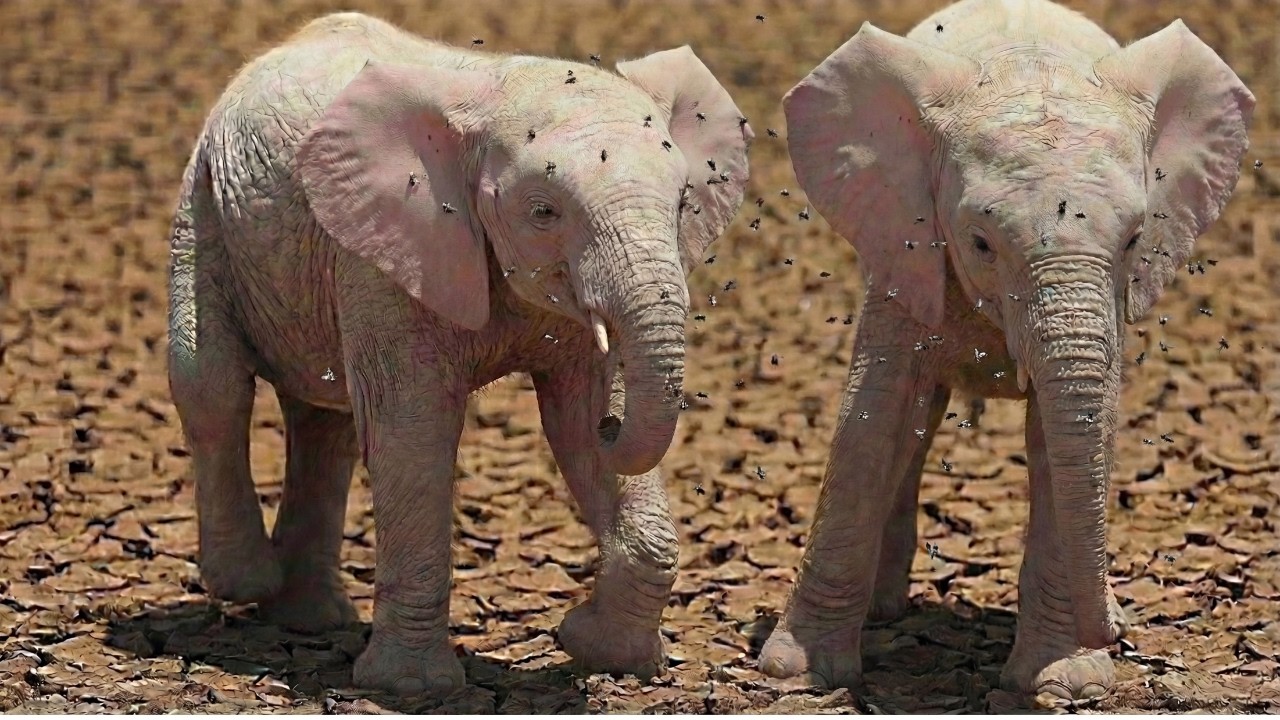 2 Albino Elephant Calves Were Left to DIE. Then a Veterinarian NURSED Them