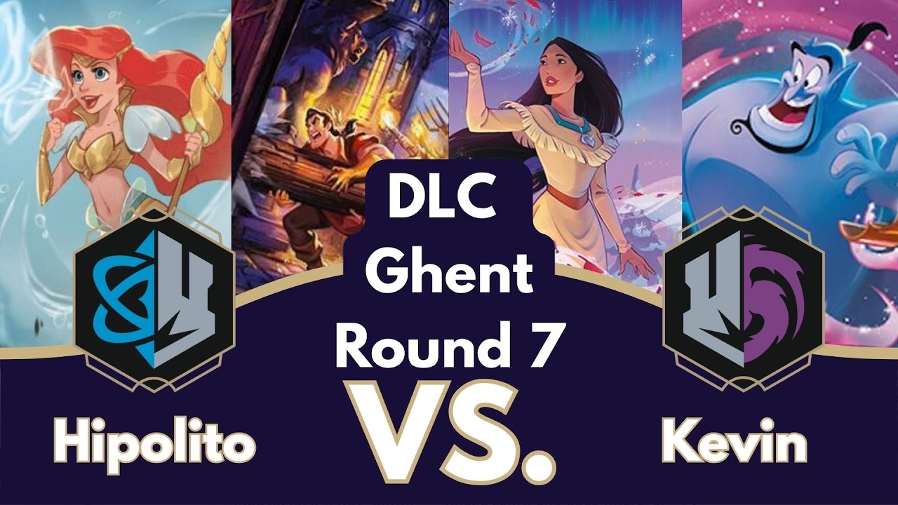 Disney Lorcana DLC Ghent Round 7 | Sapphire Steel vs Amethyst Steel | Winterspell Meta