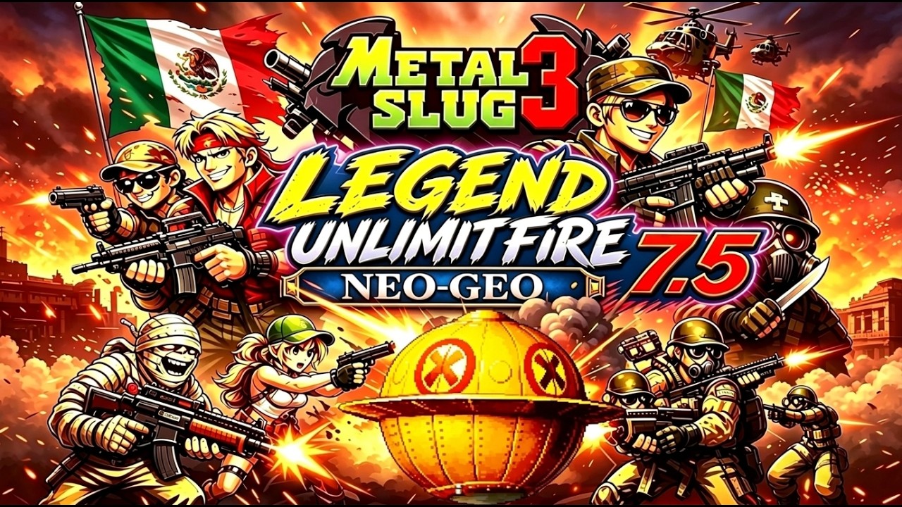 Metal Slug 3 Legend Unlimited Fire 7.5 MUCHA NOSTALGIA 100