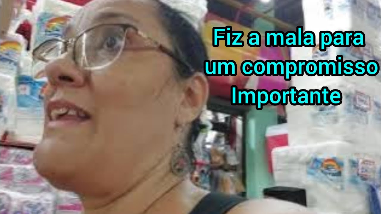 Fiz uma mala para compromisso importante 