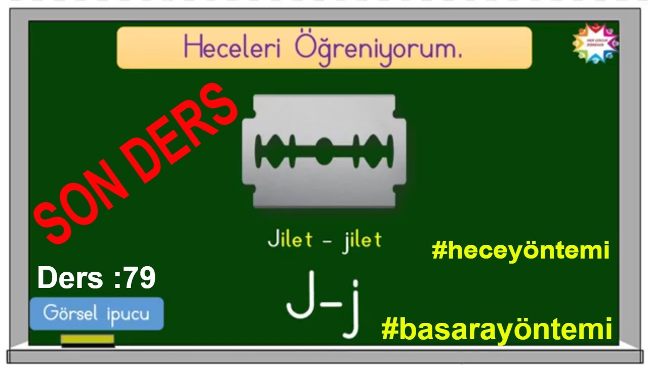 J - j sesi okuma yazma öğretimi / (Hece yöntemi, ba sa ra yöntemi)