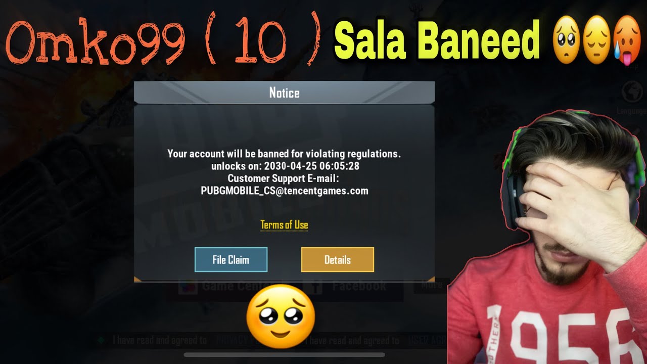 My PUBG MOBILE account banned for 10 years (2030)