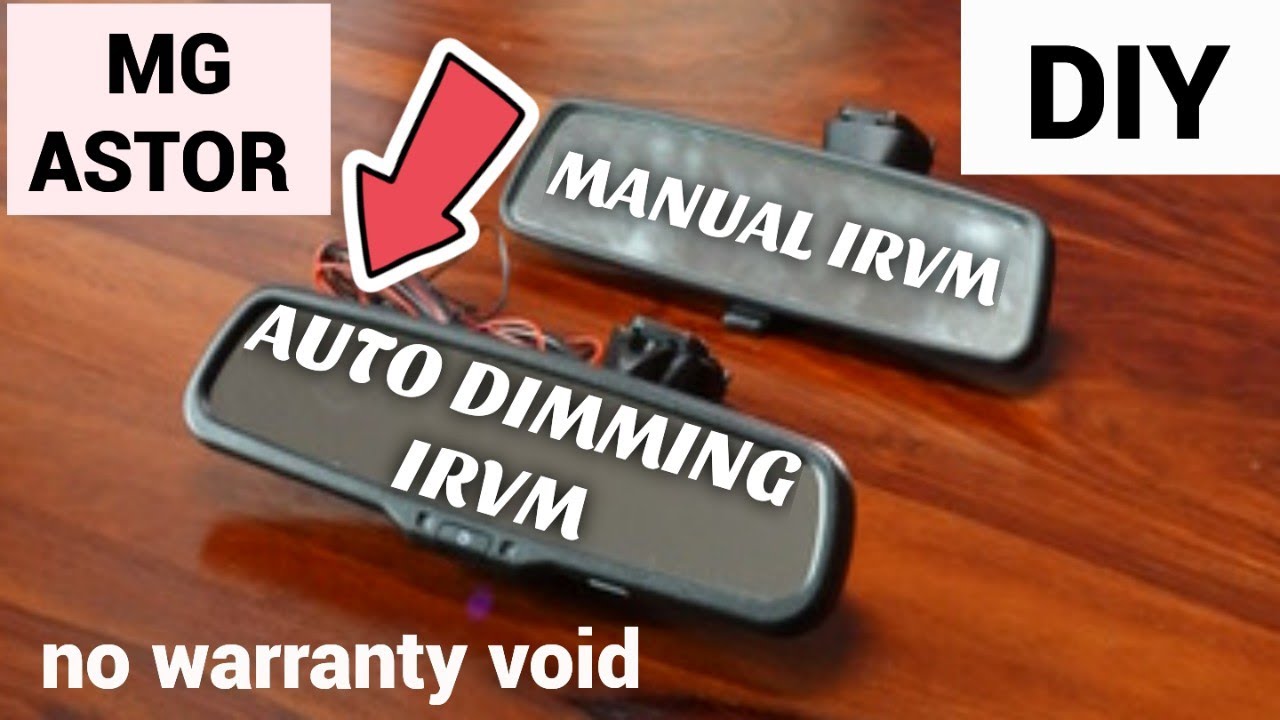 MG Astor Auto Dimming Rear View Mirror Installation | Auto Dimming IRVM | Auto Dimming Mirror In Car