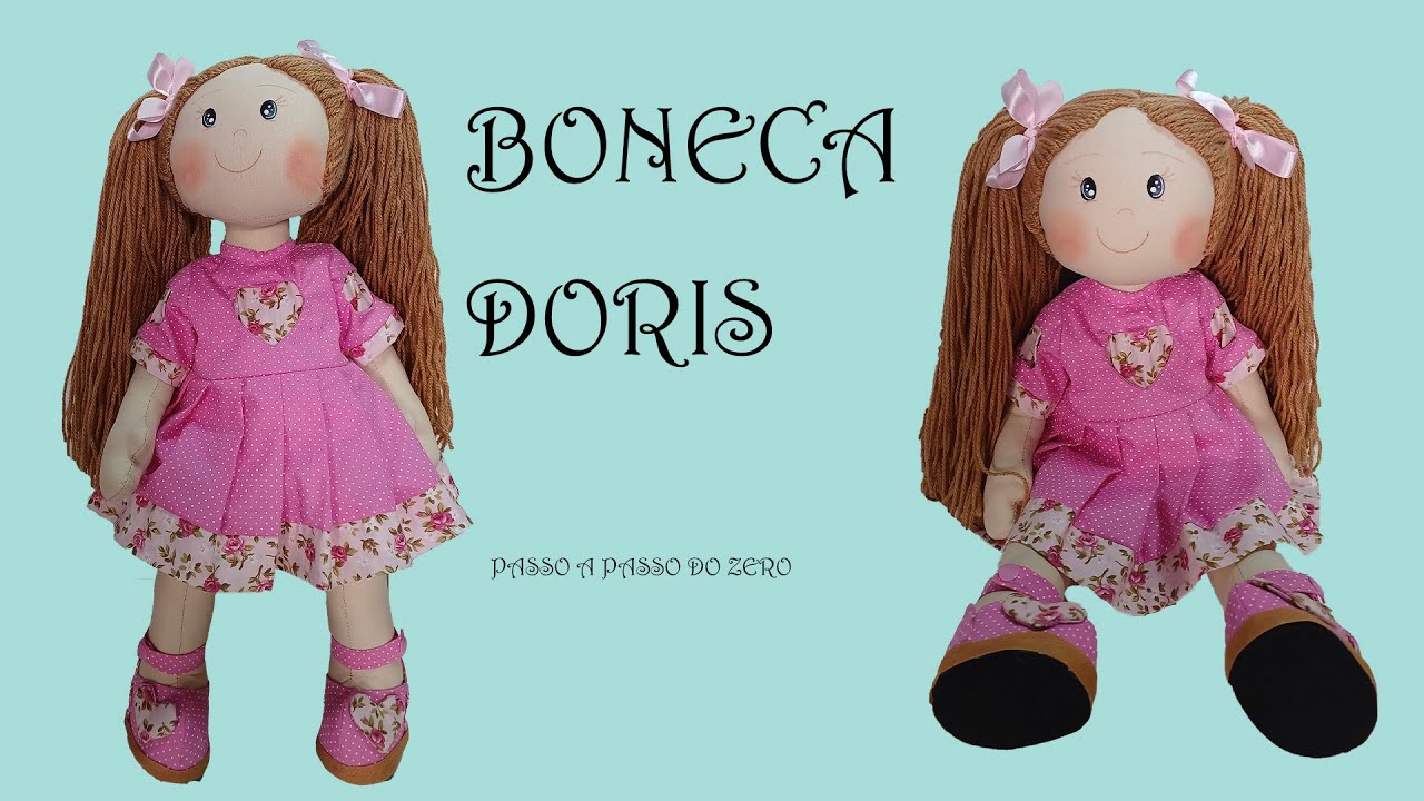 Boneca Doris 48 cm,  passo a passo do zero