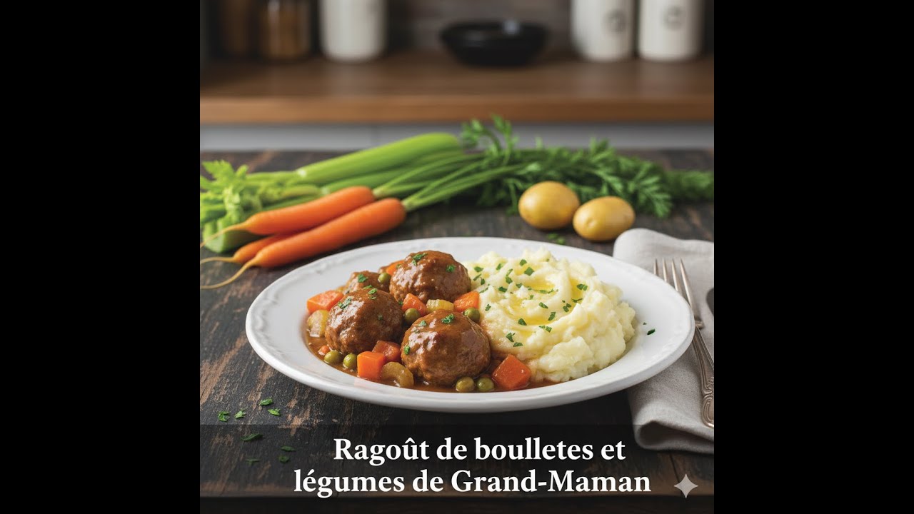 Ragoût de boulettes  et légumes de Grand-Maman facile et rapide