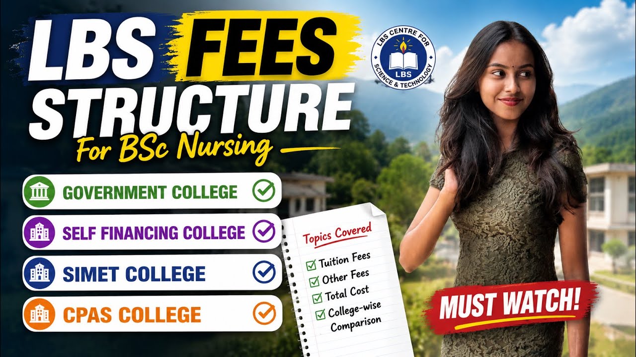 LBS fees structure for BSc Nursing 📌| #bscnursingadmission #lbs