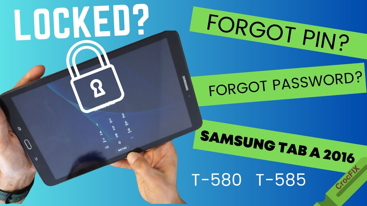 Разблокировка экрана на SAMSUNG TAB A 10.1 2016 / Сброс настроек до заводских с помощью CrocFIX