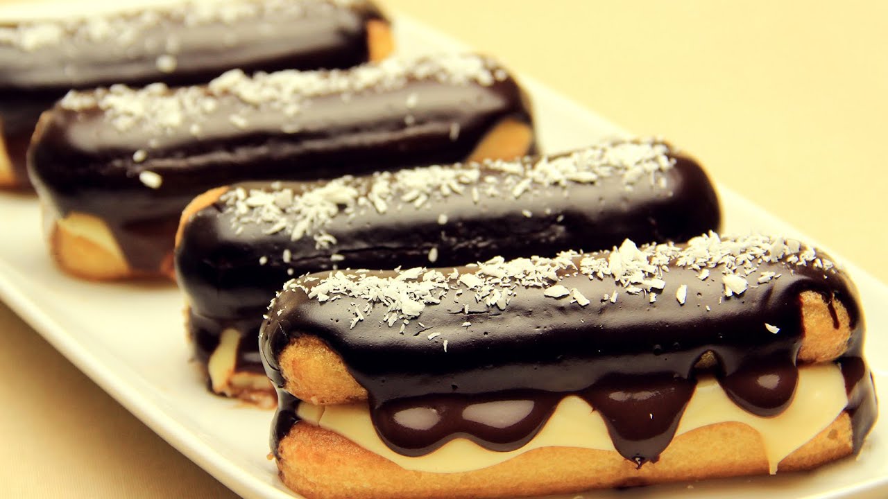 Ladyfingers Eclair Recipe - Chocolate Ladyfingers Dessert