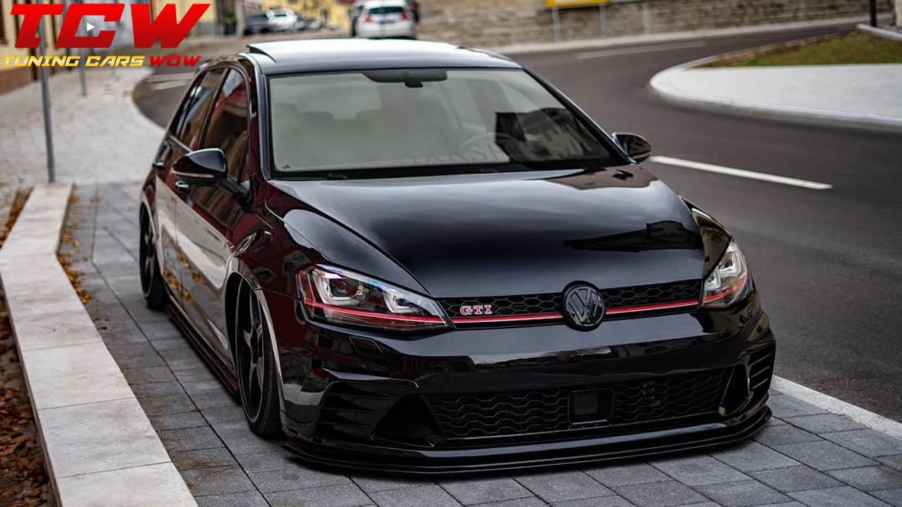 Full Black VW Golf 7 GTI Bagged Project Car by Akradani