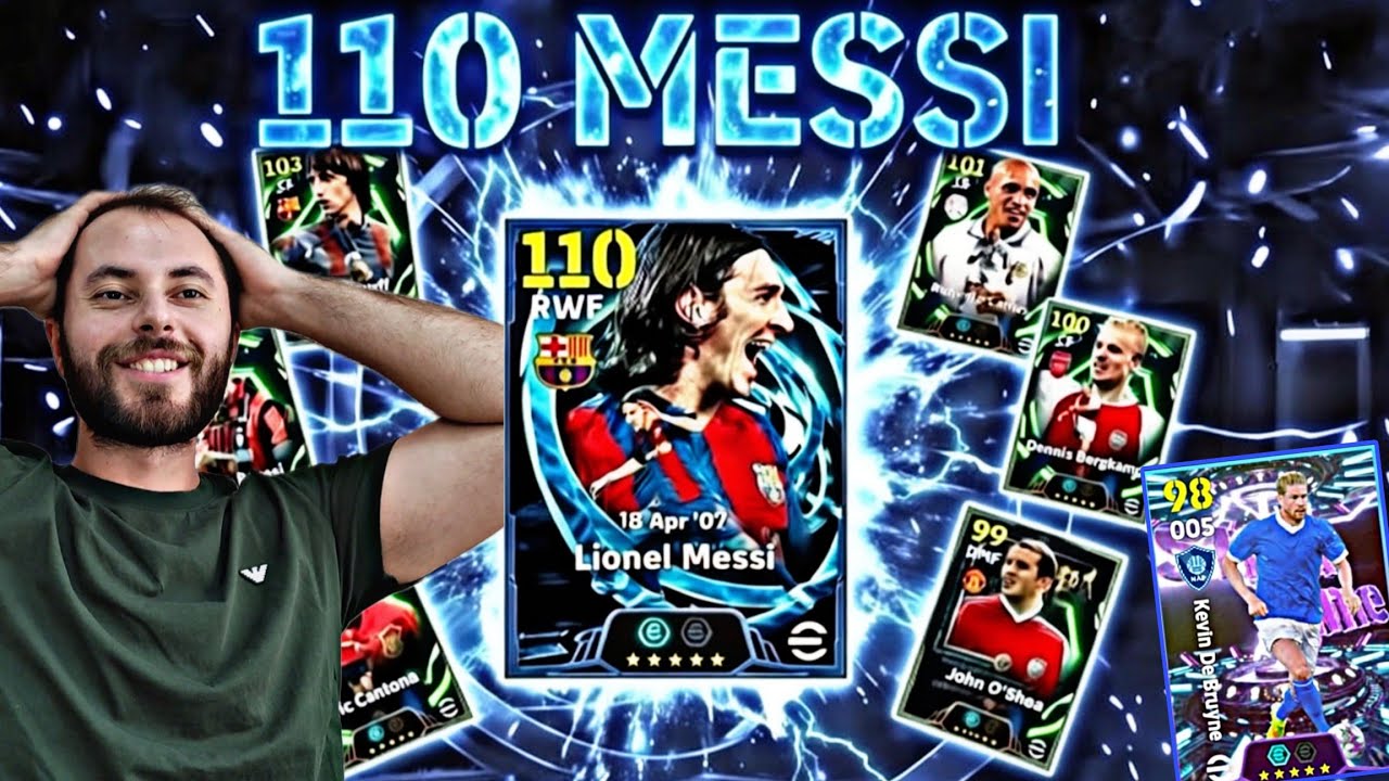 110 MESSİ PAKETİNİ BOŞALTTIK 🔥 İKİ KERE SİYAH TOP GELDİ 😱 #efootball 