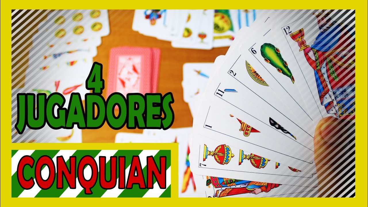 C&oacute;mo jugar conquian - 4 jugadores
