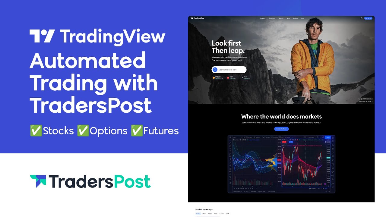 Автоматизированная торговля TradingView с TradersPost — акции, опционы, фьючерсы