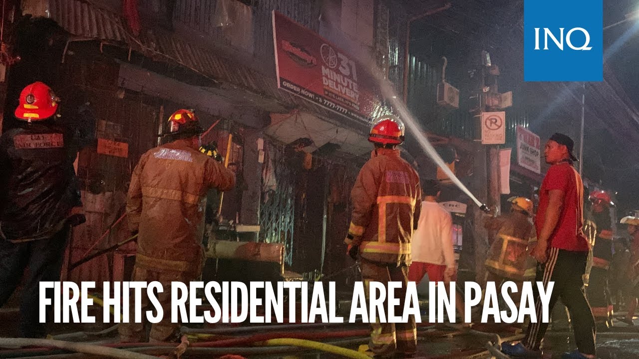Fire hits residential area in Pasay