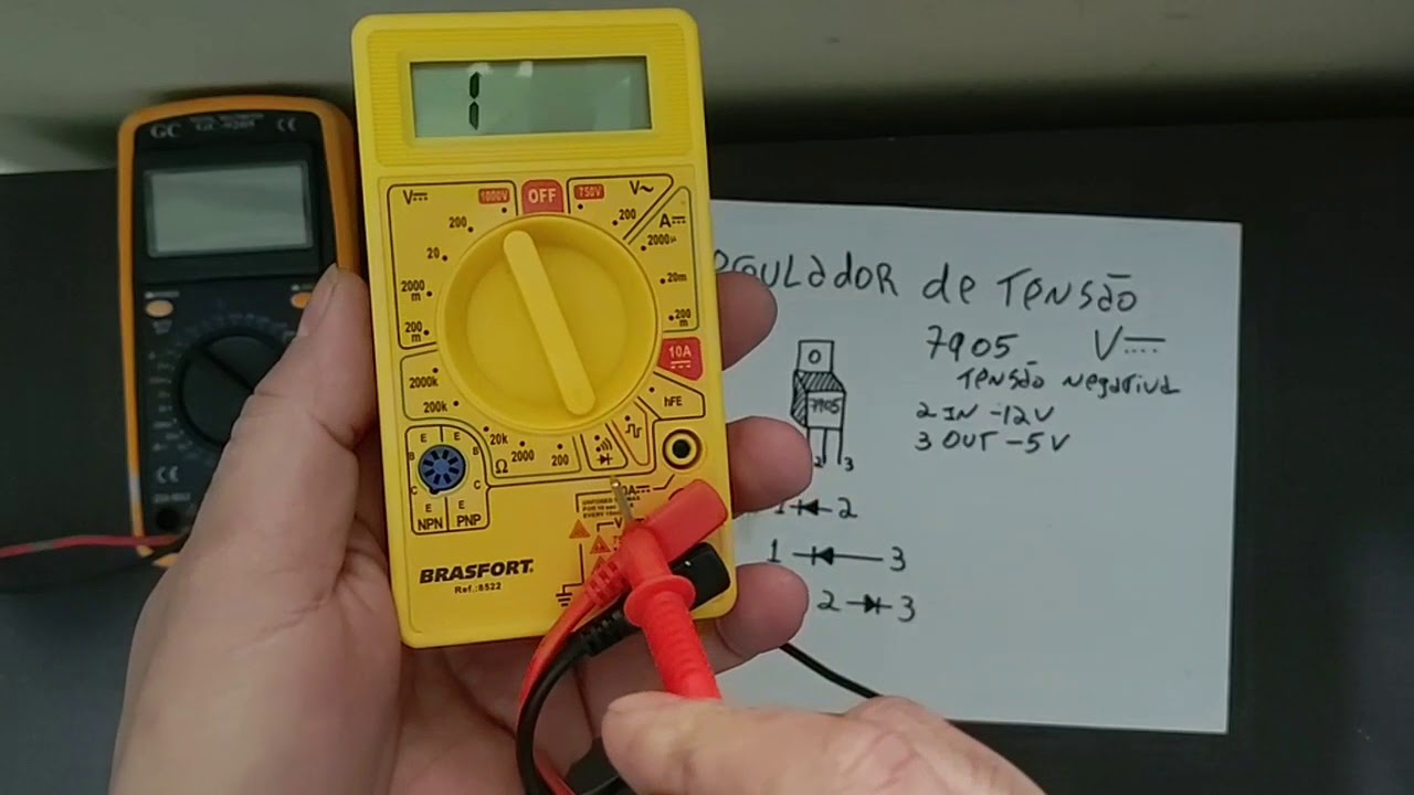 Como testar regulador de tensão 7905 e LNK 306