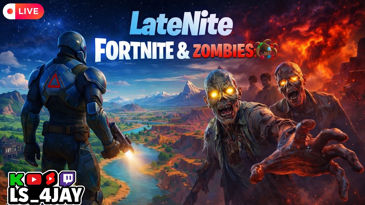 🔴LateNite Fortnite… Then Zombies 😈 #shorts #fortnite #cod