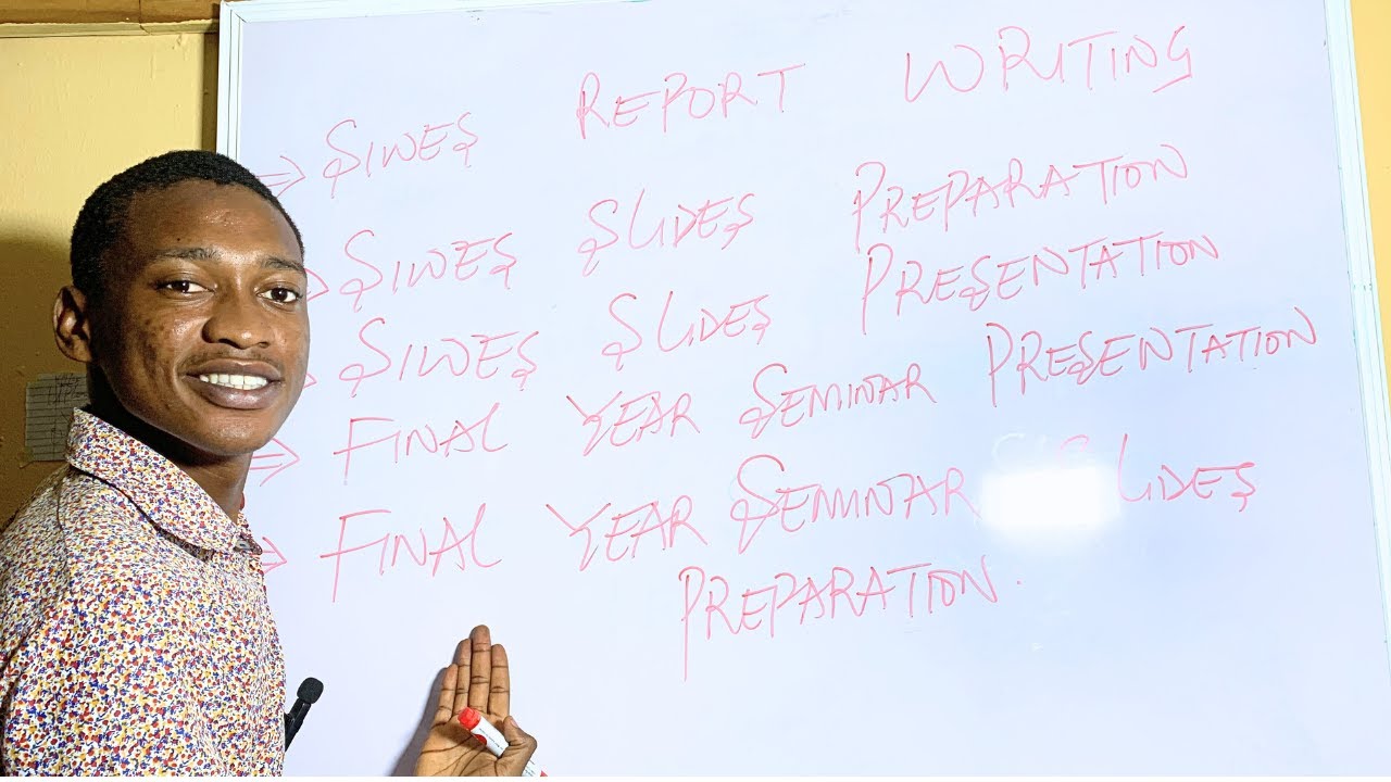 How To Prepare Your  SIWES Report and Slides
