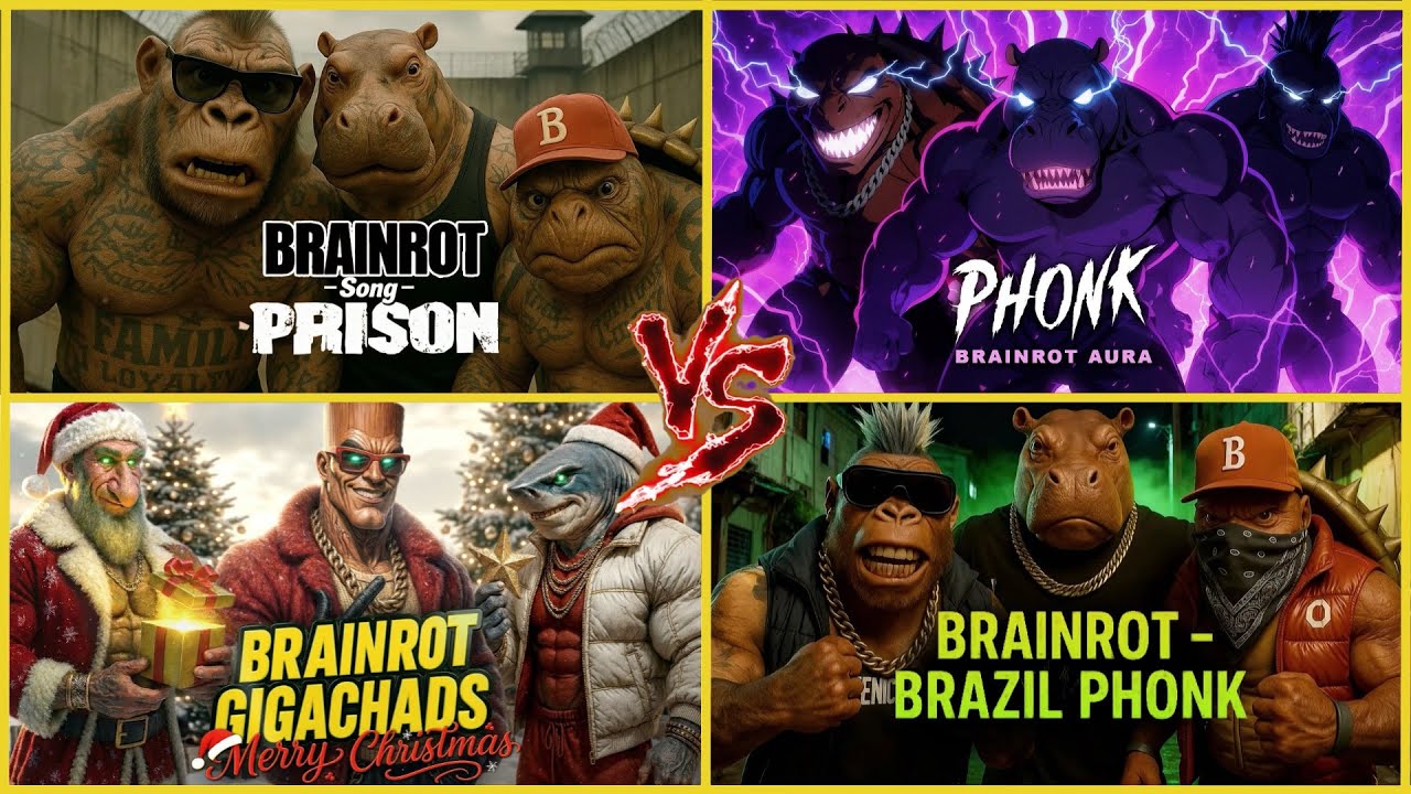 BRAINROT SONG PRISON🆚 BRAINROT PHONK AURA🆚 BRAINROT CHRISTMAS🆚 BRAINROT BRAZIL PHONK