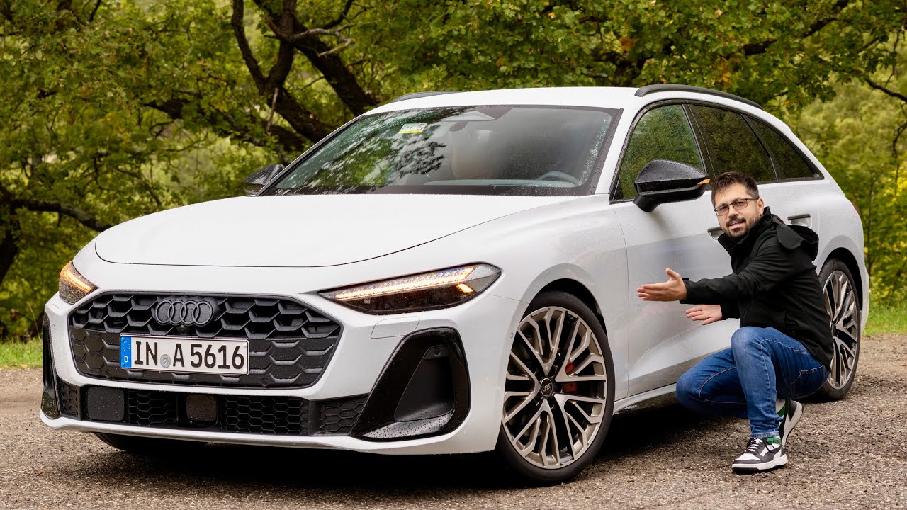POV: Driving the New AUDI A5 2.0 TDI Quattro S Line Through the Wet French Riviera