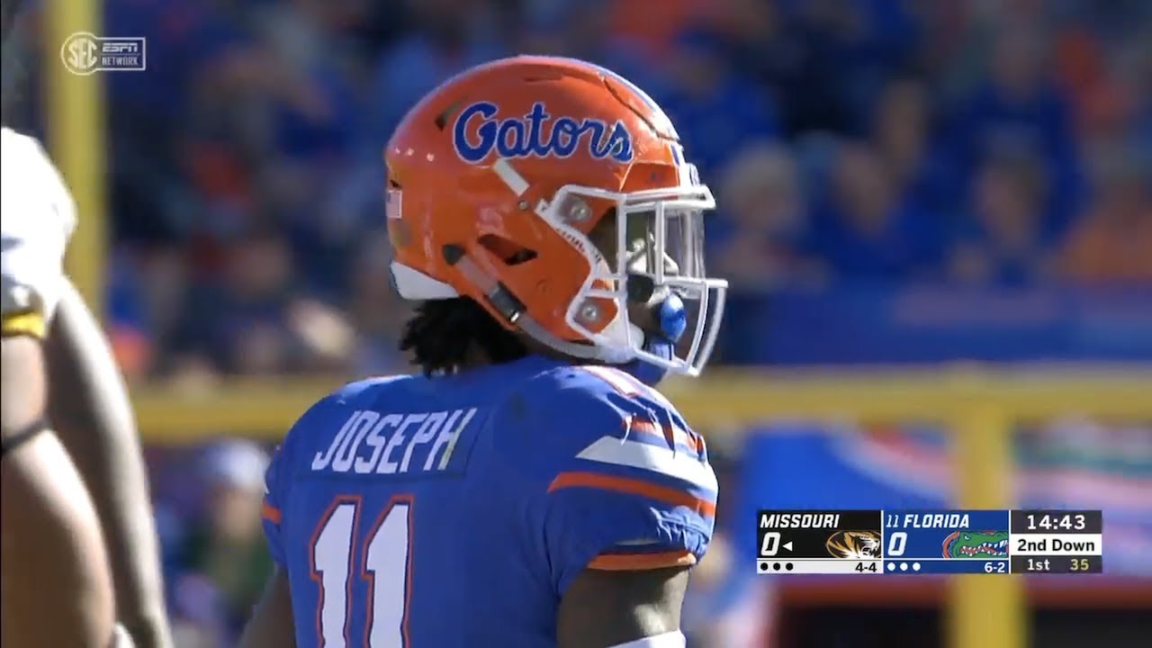 Vosean Joseph (Florida LB #11) Vs. Missouri 2018