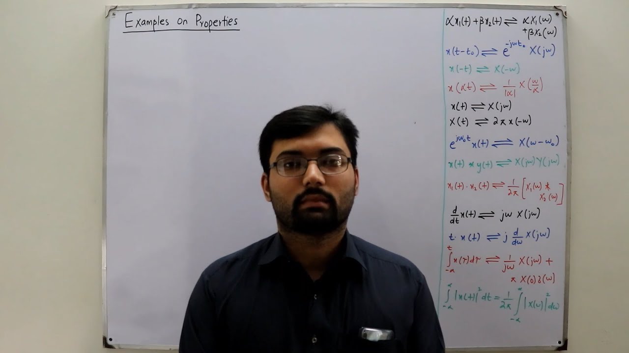 Examples on properties of fourier transform