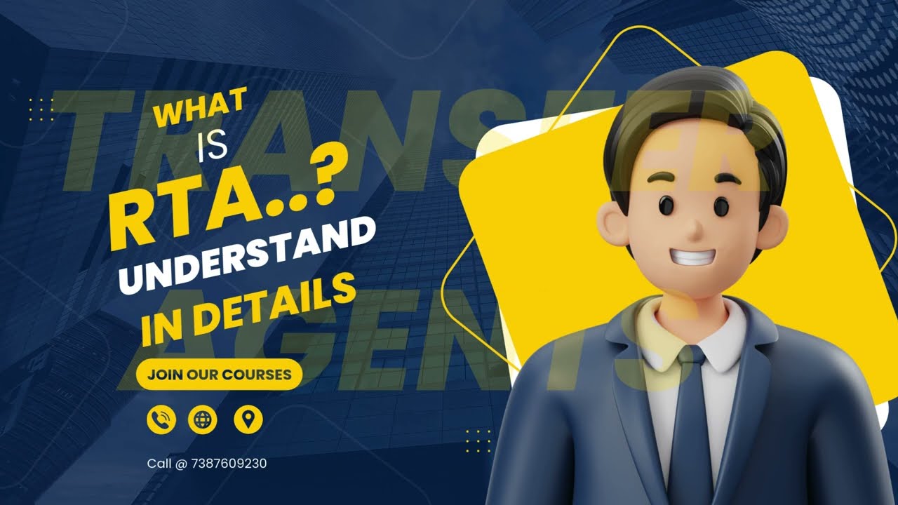 6. RTA / Transfer Agent Explained for Beginners | Free Investment Banking Course Overview