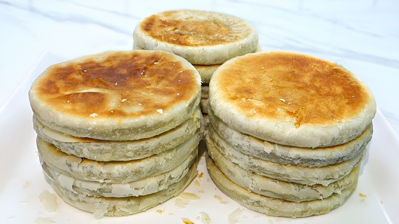 Tanpa Oven Tanpa Telur | Resepi Tausa Piang Rangup / Red Bean Puff Pastry / Tau Sar Piah Recipe