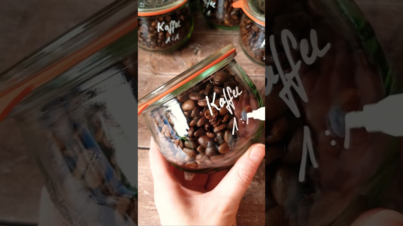 Kaffee auf Vorrat | Gl&auml;ser Vakuumieren ohne Einkochen